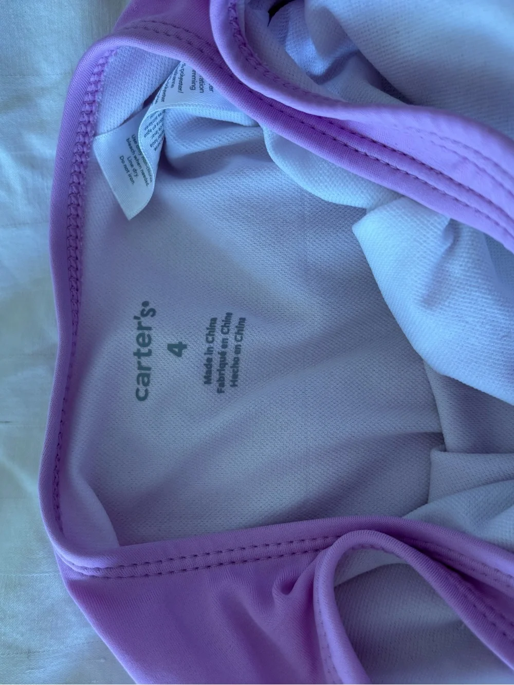 Girls 4T Swim bathing suit Flamingo Striped Stars Rash Guard Carter's cat & jack